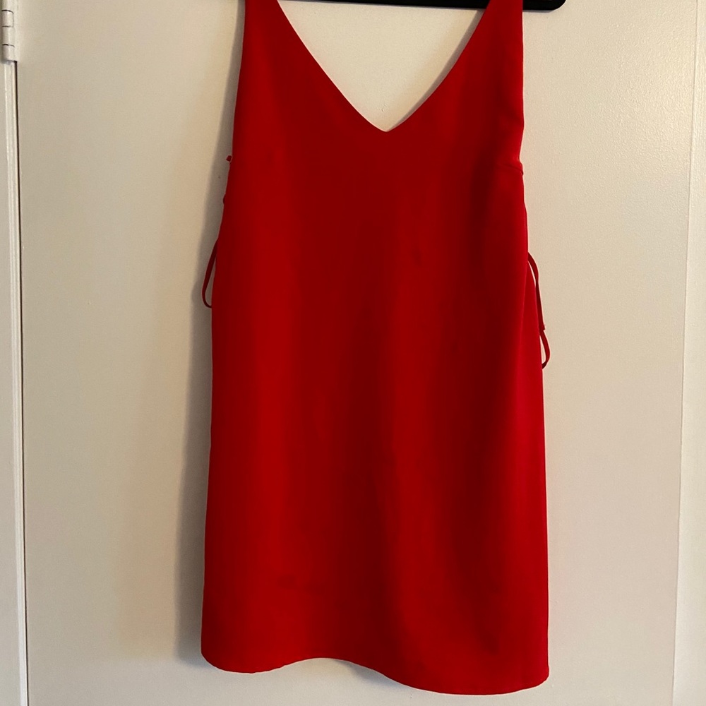 Straight red dress
